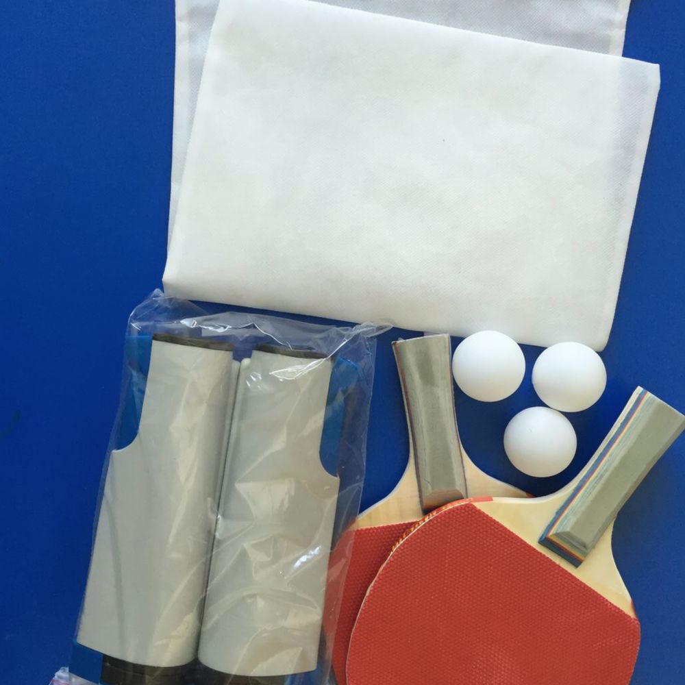 Table Tennis Kit - ชุดอุปกรณ์ฝึกซ้อมกีฬา ตาข่ายปิงปองแบบพับเก็บได้ โครงตาข่ายปิงปองแบบพกพา ปรับระดับได้ ทนทาน
