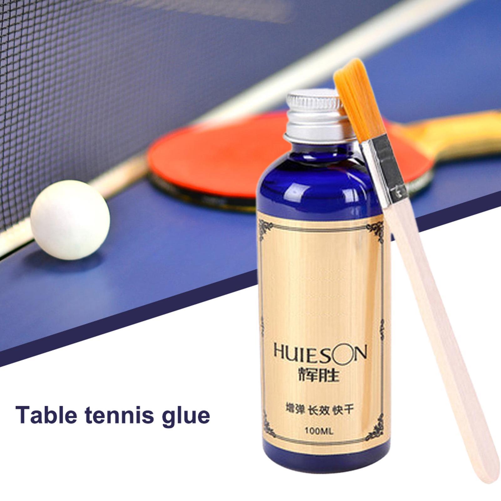 Table Tennis Kit - กาวซุปเปอร์กลูชนิดน้ำ 100 มล. สำหรับติดยางไม้ปิงปองแบบมืออาชีพ พร้อมแปรง