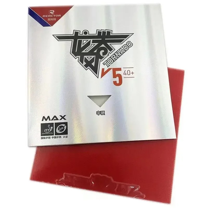 Table Tennis Kit - ยางปิงปองรีแอคเตอร์ ทอร์นาโด วี 5 สติ๊กี้ ลูป