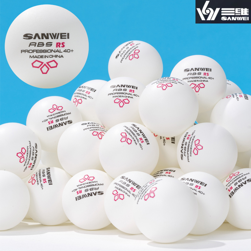 Table Tennis Daily - ลูกปิงปอง SANWEI RS40+ 3 ดาว ผลิตจากวัสดุ