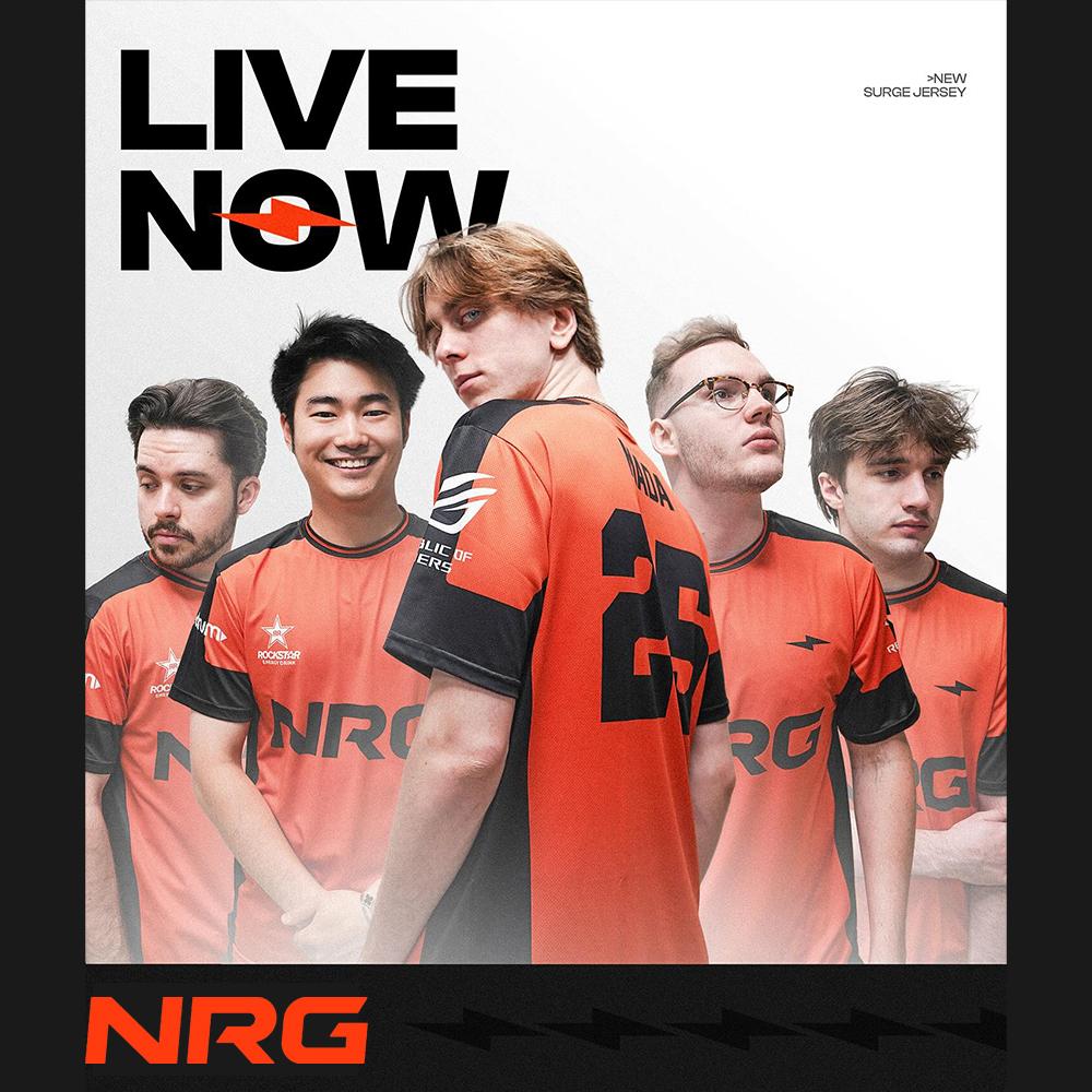 Table Tennis Champion - เสื้อยืดแขนสั้น NRG Esports Surge Jersey Valorant