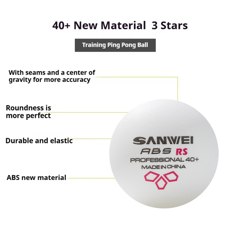 ลูกปิงปอง SANWEI RS40+ 3 ดาว ผ - Table Tennis Daily บทวิจารณ์และราคา